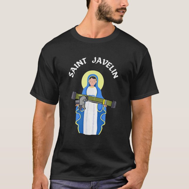 T-shirt Saint Javelin Je Me Trouve Avec L'Ukraine Compte U (Devant)