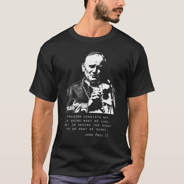 T-shirt Saint Jean-Paul II (Devant)