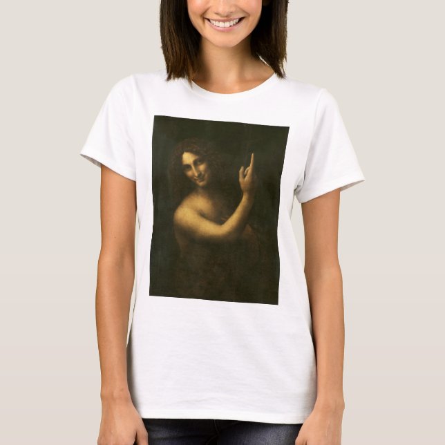T-shirt Saint John the Baptist by Leonardo da Vinci (Devant)