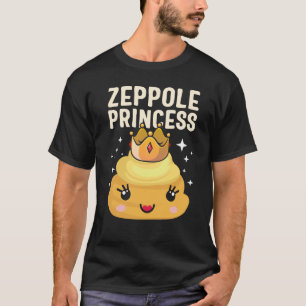 T-shirt Saint Joseph's Day Zeppole Princess Cute Italien P