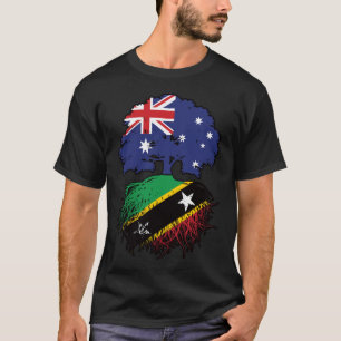 T-shirt Saint Kitts Kittitian Australian Australie Tree