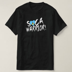 T-shirt Saint Lucien Soca Guerrier Saint Lucie Drapeau Car