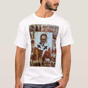 T-shirt Saint-Nicolas avec des scènes de sa vie