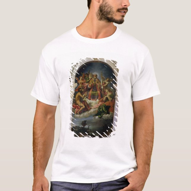 T-shirt Saint-Nicolas dans la gloire avec des saints (Devant)