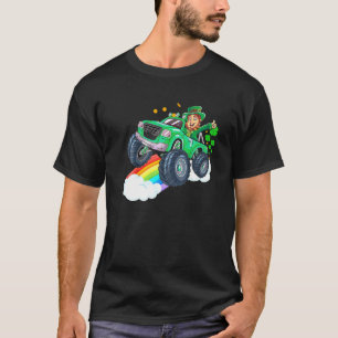 T-shirt Saint-Patrick Drôle de camion monstre pour garçons