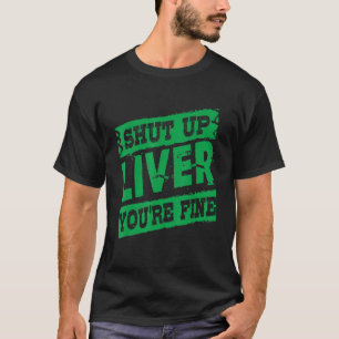 T-shirt Saint Patrick Ferme Le Foie Tu Es Une Abeille Vert