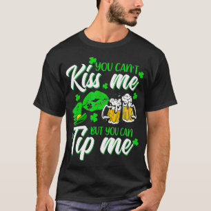 T-shirt Saint-Patrick Fête Chanceuse Shamrock Serveuse Bar