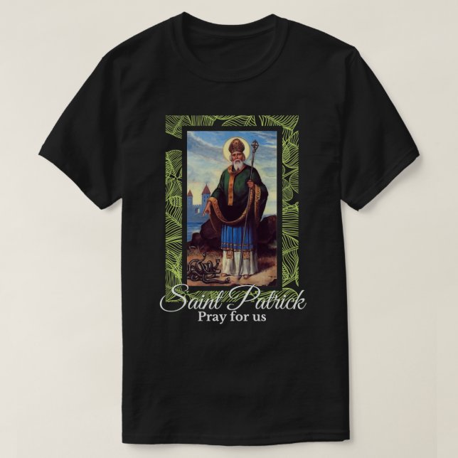 T-shirt Saint Patrick Priez pour nous Irlande Enfants Femm (Design devant)