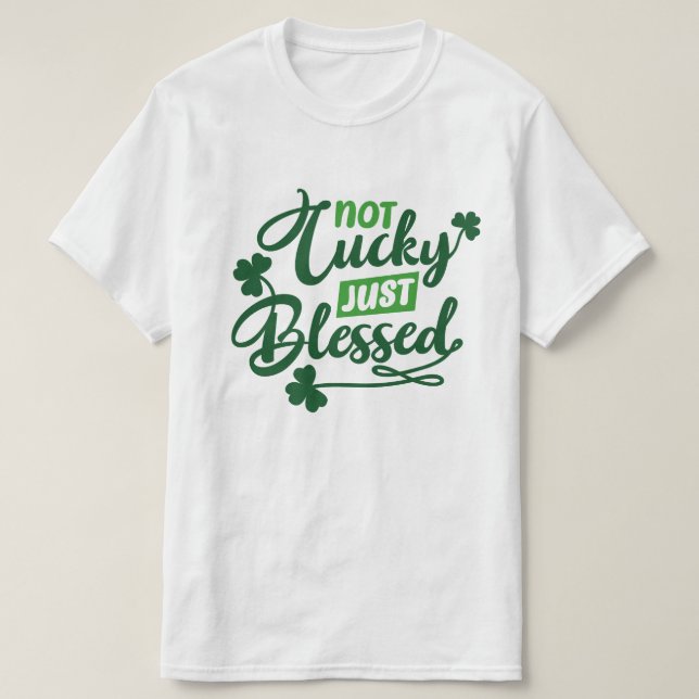T-shirt Saint Patrick's Day Blessed Christian Graphic Tee (Design devant)