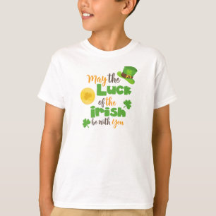 T-shirt Saint Patrick's Day, Chance Des Irlandais, Clovers