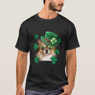 T-shirt Saint Patrick's Day Chihuahua Leprechaun Pet Chien