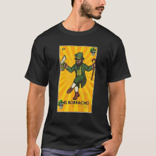 T-shirt Saint Patrick'S Day El Borracho Retro Vintage