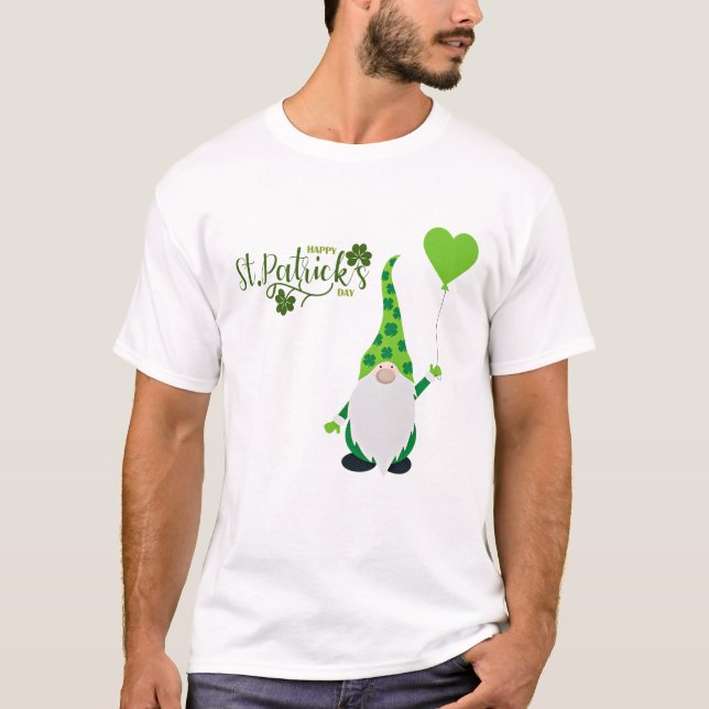 T-shirt Saint Patrick's Day Gnome (Devant)