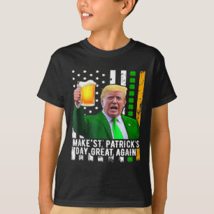 T-shirt Saint Patrick's Day Great again Funny Trump 1