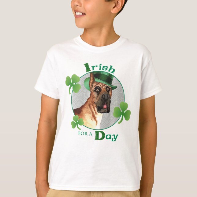 T-shirt Saint Patrick's Day Great Dane (Devant)