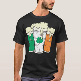 T-shirt Saint Patricks Day Irlande Drapeau Bière Patty D