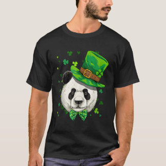 T-shirt Saint Patrick'S Day Leprechaun Giant Panda Bear Sh