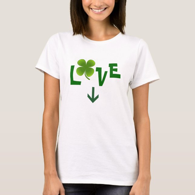 T-shirt Saint Patrick's Day LOVE Design MaternityT-Shirt (Devant)