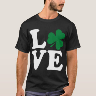T-shirt Saint Patrick's Day Love Green Irish Shamrock Fun