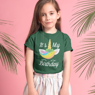 T-shirt Saint Patrick's Day Unicorn Birthday Girl