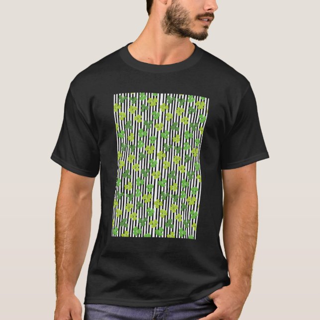 T-shirt Saint-Patricks Shamrocks verts (Devant)
