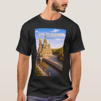 Saint-Pétersbourg Russie Illustration Voyage Art
