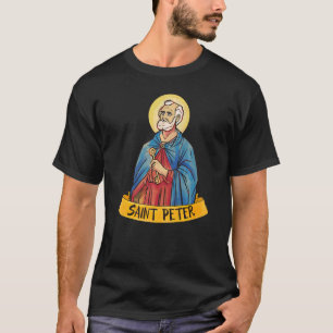 T-shirt Saint Pierre L'Apôtre Touches Au Royaume Catholiqu