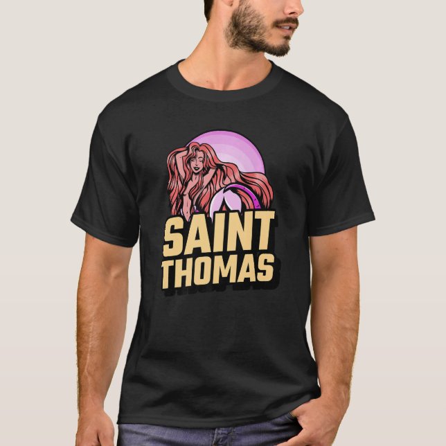 T-shirt Saint Thomas US Virgin Islands Premium (Devant)