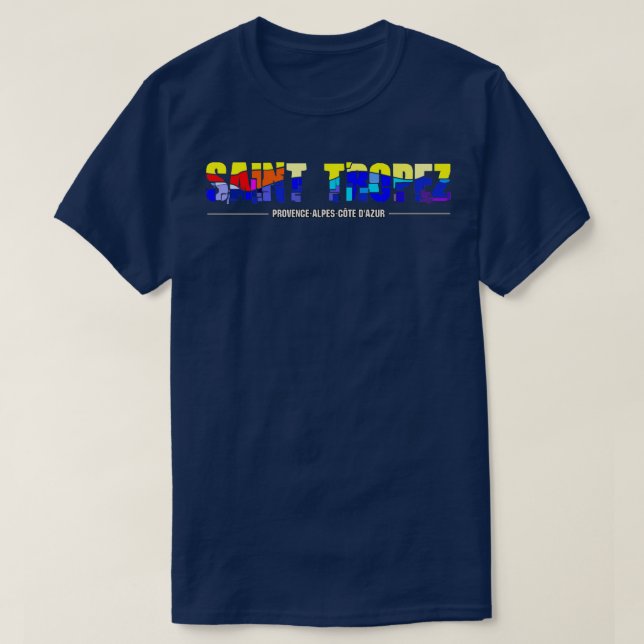 T-shirt Saint Tropez ProvenceAlpesCte d'Azur (Design devant)