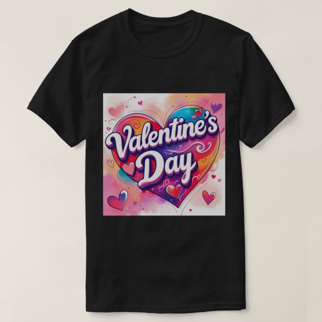 T-shirt 'Saint Valentin'. (Design devant)