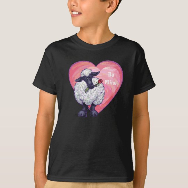 T-shirt Saint Valentin au mouton (Devant)