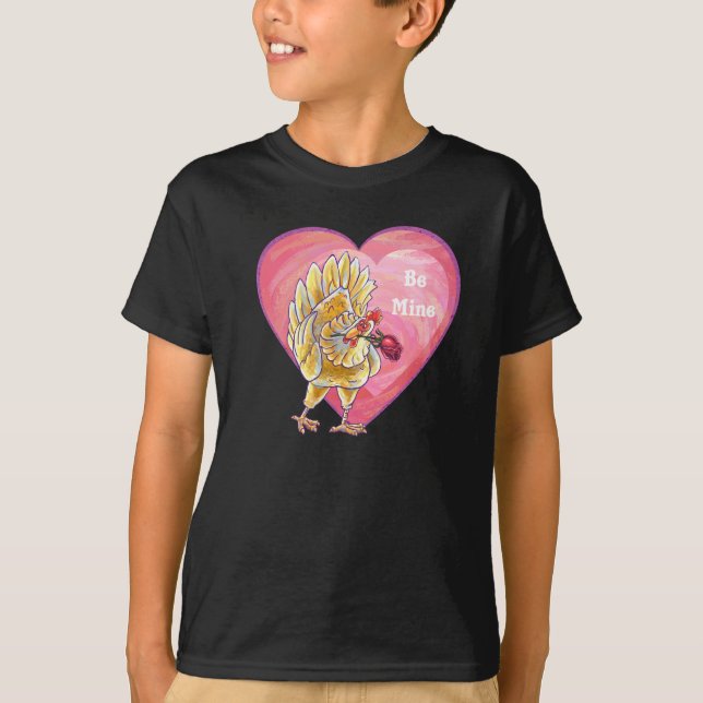 T-shirt Saint-Valentin au poulet (Devant)