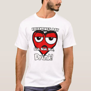 T-shirt Saint Valentin blah blah blah Buvez !