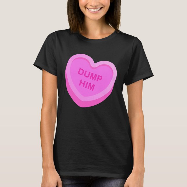 T-shirt Saint-Valentin Bonbons Valentines Coeurs Dump (Devant)