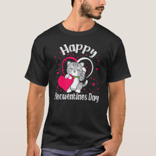 T-shirt Saint-Valentin Chat Mignon Cœur Meowentines Day