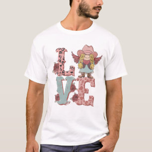 T-shirt Saint Valentin Cowgirl Love