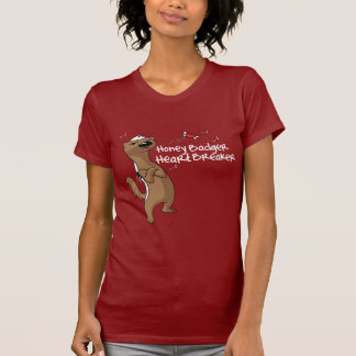 T-shirt Saint-Valentin de briseur de coeur de blaireau de