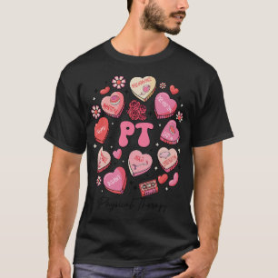 T-shirt Saint-Valentin de thérapie physique Cœurs de kiné