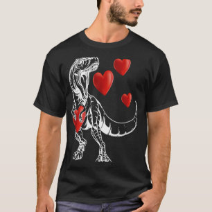 T-shirt Saint Valentin Dinosaur Rex I Steal Hearts Boy Gi