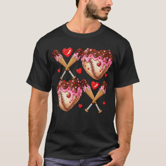 T-shirt Saint-Valentin Drip Heart Baseball XOXO Garçons H