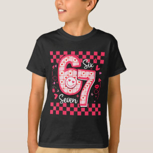 T-shirt Saint-Valentin Drôle 67 Six Sept Mème 6 7 Femmes F