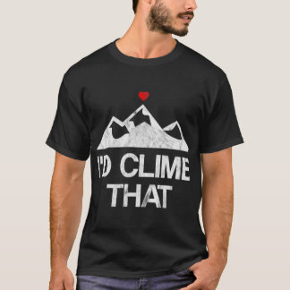 T-shirt Saint-Valentin escalade de montagne rocheuse Fille