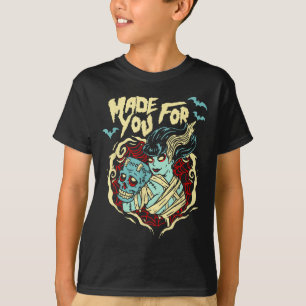 T-shirt Saint-Valentin Frankenstein fait pour vous amoureu