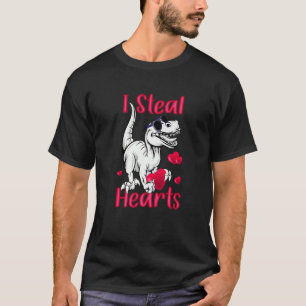 T-shirt Saint Valentin garçons Funny mignon Dinosaur T-Rex