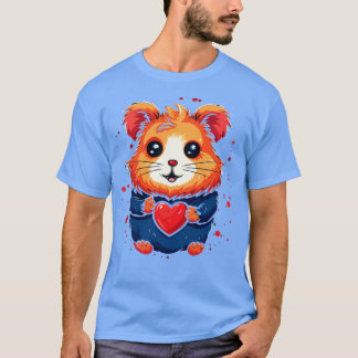 T-shirt Saint Valentin Hamster