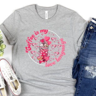 T-shirt Saint Valentin, le café est ma Saint Valentin