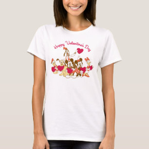 T-shirt Saint Valentin - Mickey et amis