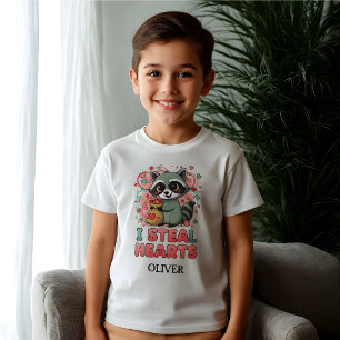T-shirt Saint-Valentin personnalisée avec un Raton Laveur