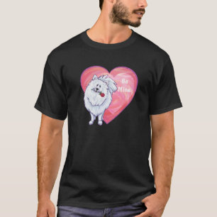 T-shirt Saint Valentin Poméranie Blanche