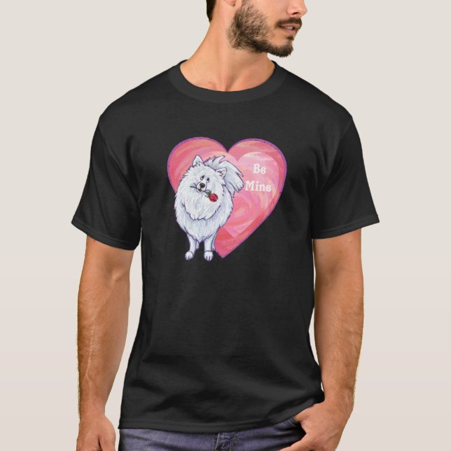 T-shirt Saint Valentin Poméranie Blanche (Devant)